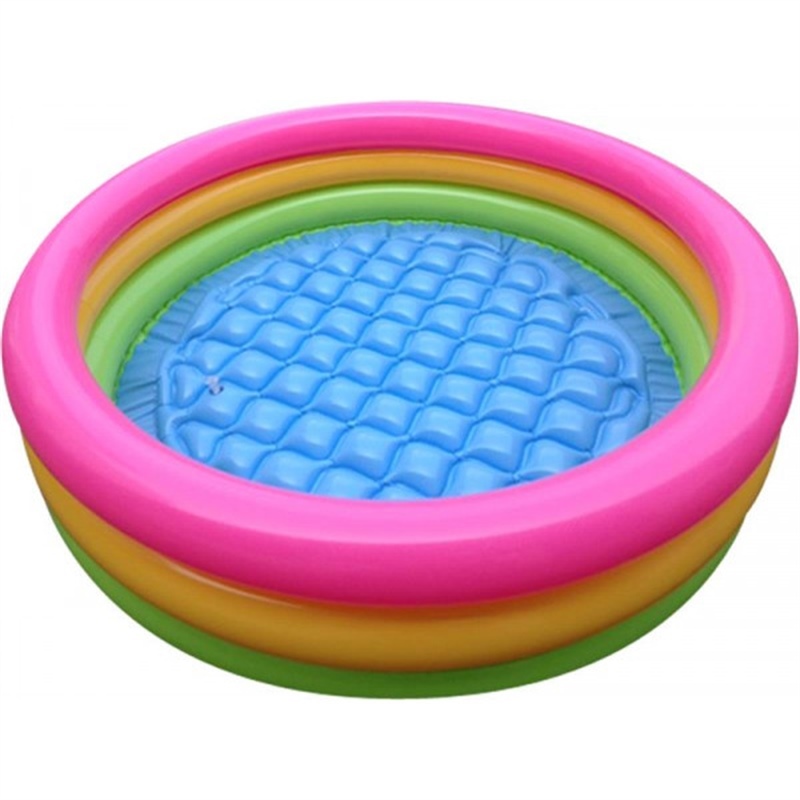 Piscins Color Diametero 84 Cm H 25  3 Tubi Più Base Gonfiabile 