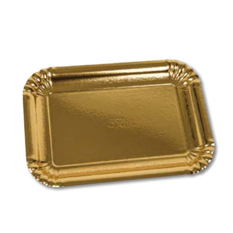 Vassoio Rettangolare Oro misura 1 - 160x110 mm