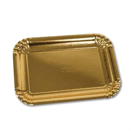 Vassoio Rettangolare Oro misura 4 - 185x265 mm