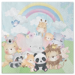 Tovaglioli 33x33 cm Puppies Jungle 20 pezzi