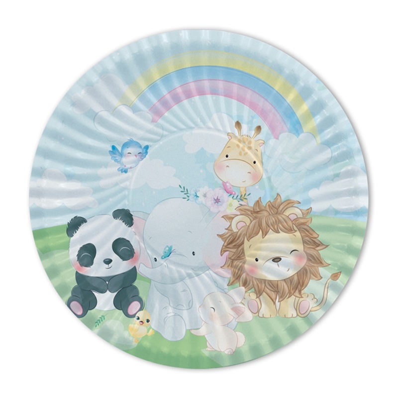 Piatti in carta 18 cm Puppies Jungle 8 pezzi