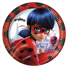 Piatti 20 cm Miraculous Ladybug 8 pezzi