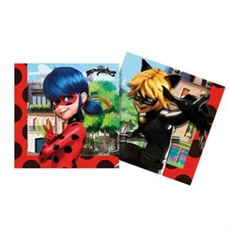 Tovaglioli 33x33 cm Miraculous LadyBug 20 pezzi