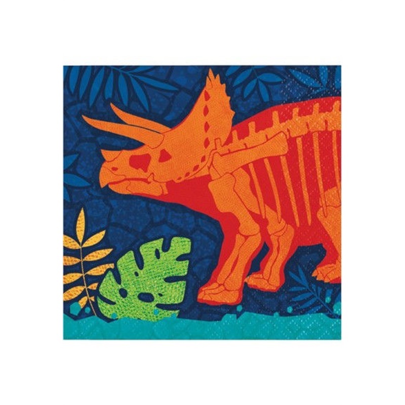 Tovaglioli 25x25 cm Dino Dig 16 pezzi
