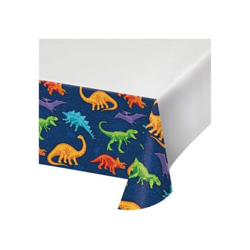Tovaglia in plastica 120x220 cm Dino Dig