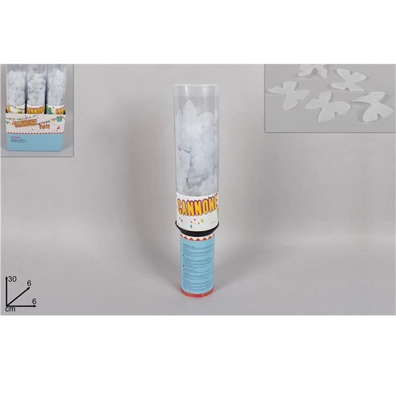 CANNONE FARFALLE BIANCHE 30CM