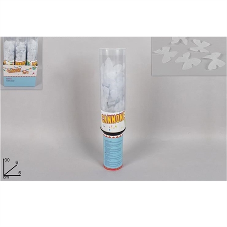 CANNONE FARFALLE BIANCHE 30CM