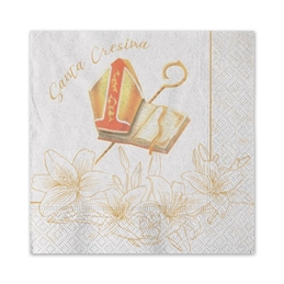 Tovaglioli 25x25 cm Cresima 20 pezzi