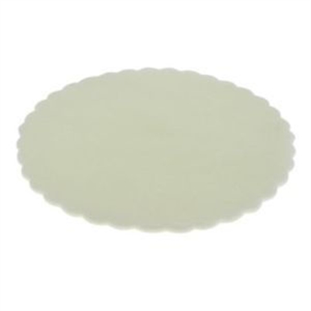 Velo Fata Tondo Smerlato Panna Diametro 24 cm 50 Pz