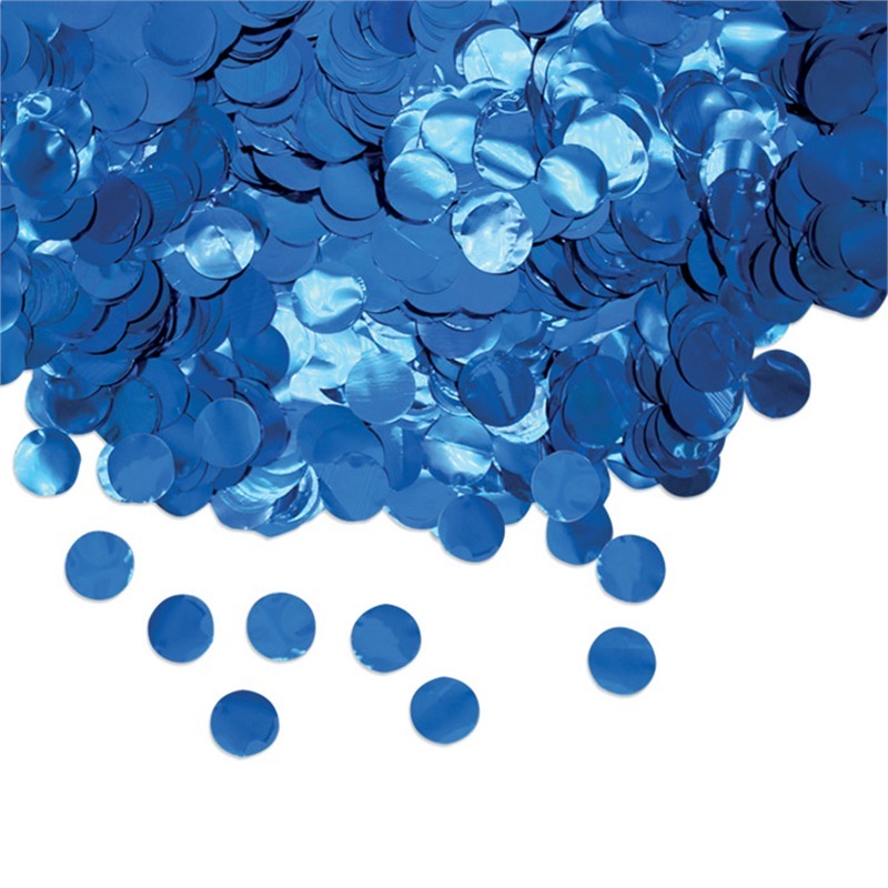 Coriandoli in Foil Tondi Ø cm.2 Blu Metal gr.50