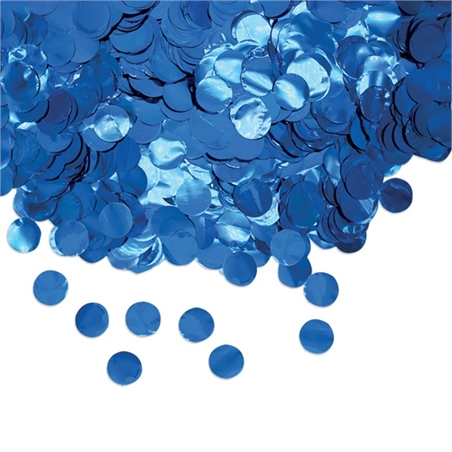 Coriandoli in Foil Tondi Ø cm.2 Blu Metal gr.50