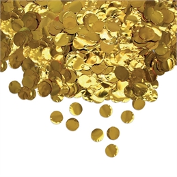 Coriandoli in Foil Tondi Ø cm.2 Oro Metal gr.50