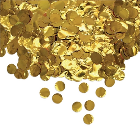 Coriandoli in Foil Tondi Ø cm.2 Oro Metal gr.50