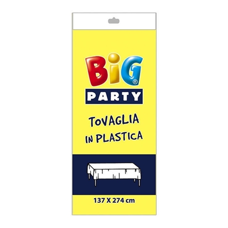  Tovaglia in plastica cm.137 x 274 Gialla