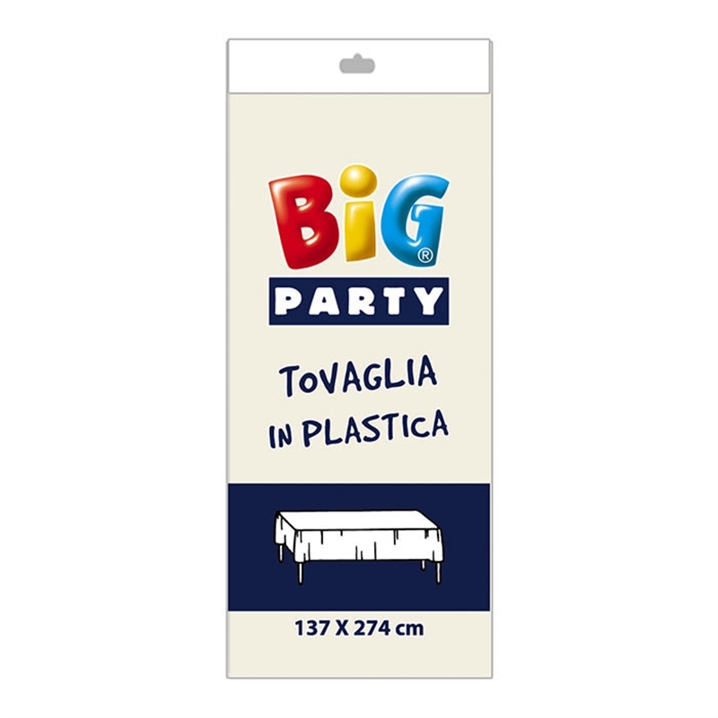 Tovaglia in plastica 137 x 274 cm Avorio