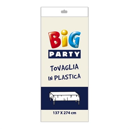 Tovaglia in plastica 137 x 274 cm Avorio