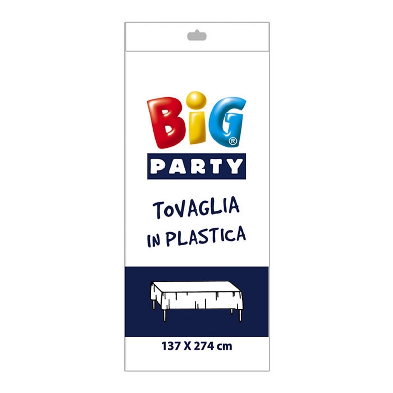 Tovaglia in plastica 137 x 274 cm Bianca