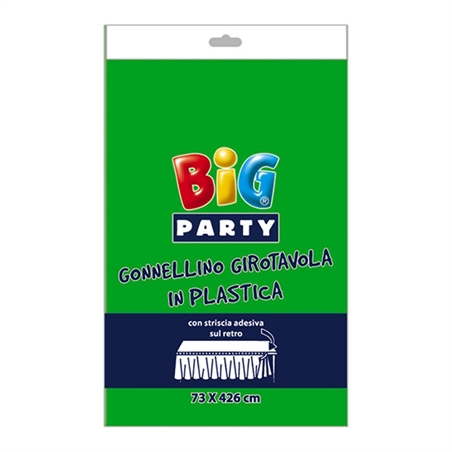 Gonnellino Girotavola in Plastica 73 x 423 cm Verde
