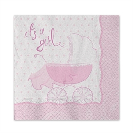 20 Tovaglioli 25 x 25 cm It’s a Girl