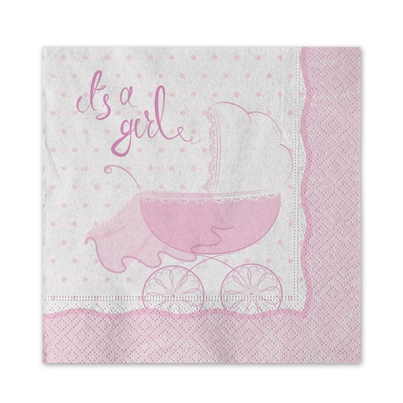 20 Tovaglioli 25 x 25 cm It’s a Girl 20 Tovaglioli 25 x 25 cm It’s a Girl