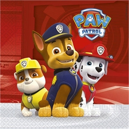Tovaglioli 33x33 Paw Patrol 20 pezzi