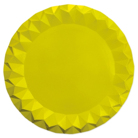 5 Sottopiatti Diamant Ø 32 cm Gialli