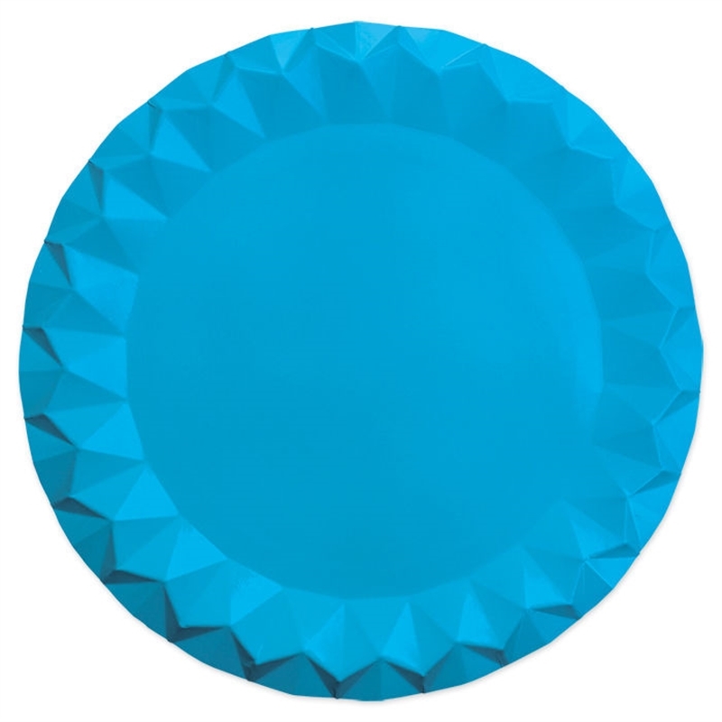 Sottopiatti diamant 32 cm celeste 5 pz