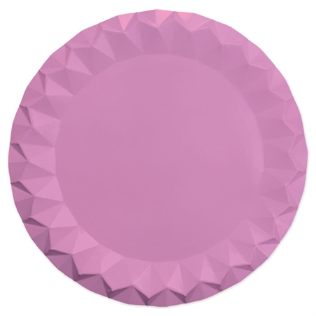 Sottopiatti diamant 32 cm rosa 5 pz