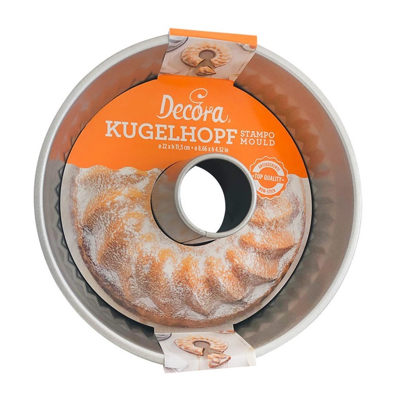 Stampo Kugelhopf Antiaderente diametro 22 cm altezza 11,5 cm