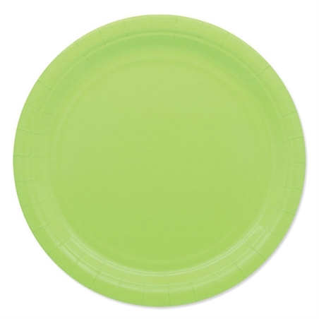 Piatti in Carta Ecolor 24 cm Verde Mela 25 pezzi