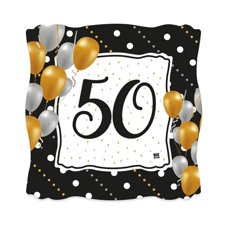 Piatti in carta 19 cm 50 anni Prestige 8 pezzi