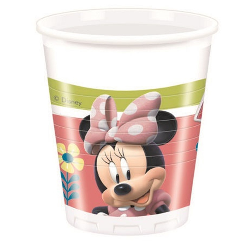 Bicchieri in plastica 200 ml Minnie Happy Helpers 8 pezzi