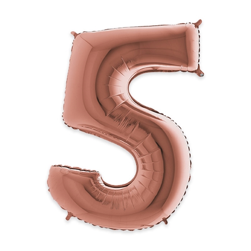 Palloncino Mylar Rose Gold 40″ Numero 5