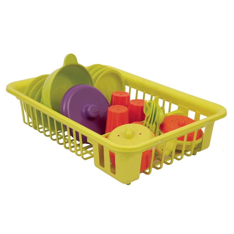 Scolapiatti con Stoviglie