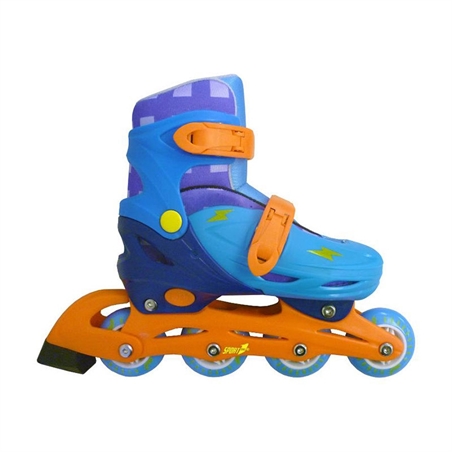 Pattini regolabili in linea Easy Roller Blu misura 35-38 portata 60 kg