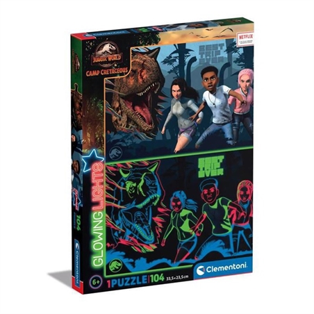Puzzle 104 Jurassic World Glowing Light
