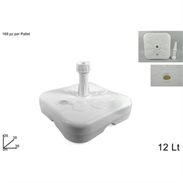 BASE OMBRELLONE QUADRATA 38X38 CM