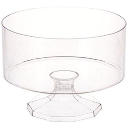 Alzata per Confettata in plastica Trasparente ø 15 cm