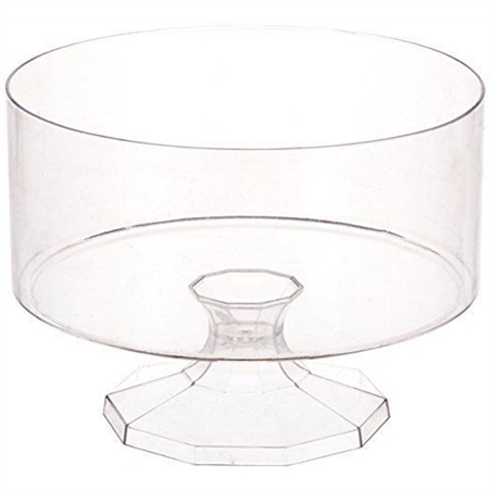 Alzata per Confettata in plastica Trasparente ø 15 cm