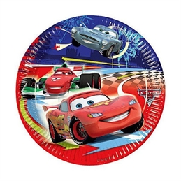Piatti in carta 23 cm Cars 2 8 pezzi