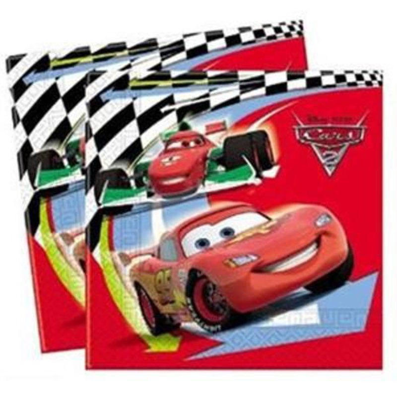 Tovaglioli 33x33 cm Cars 2 20 pezzi Tovaglioli 33x33 cm Cars 2 20 pezzi