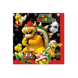 Tovaglioli 33x33 cm Super Mario 20 pezzi