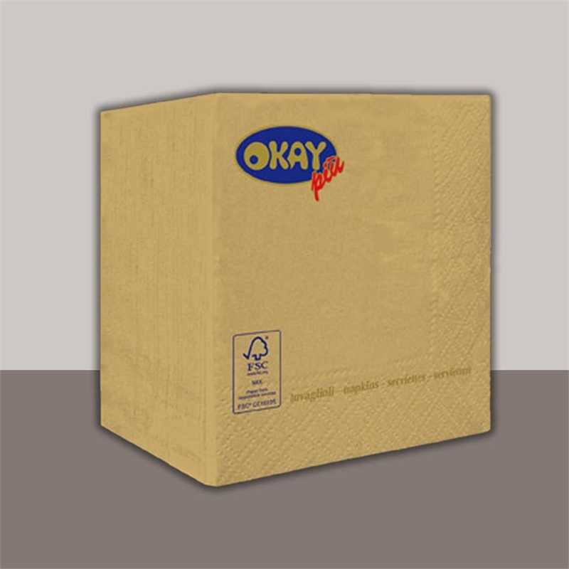 Tovaglioli 25x25 cm Oro 50 pezzi