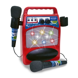 Amplificatore wireless con 2 microfoni