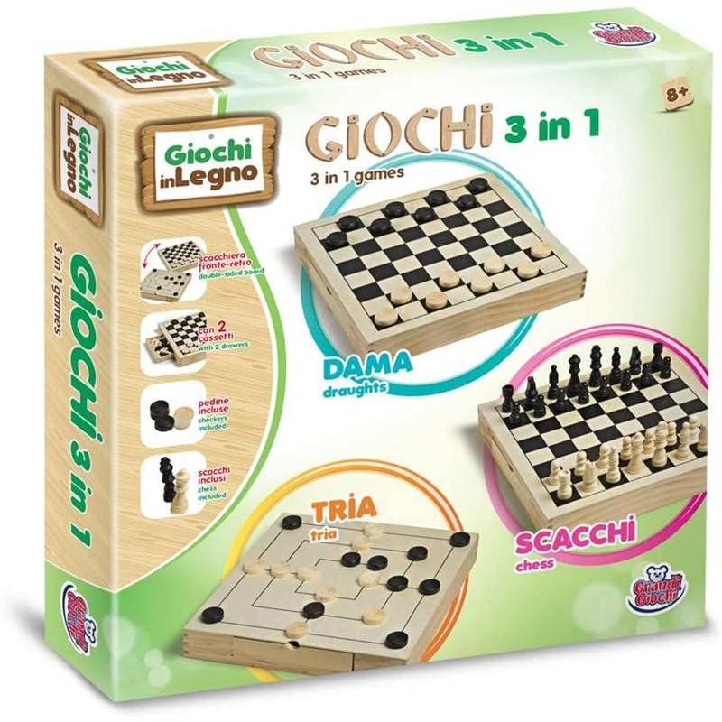 Giochi in legno 3 in 1