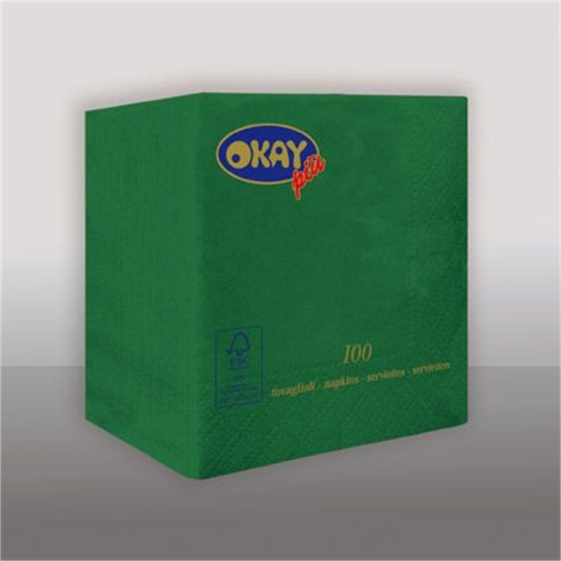 Tovaglioli OKAY Verde Foresta 25x25cm 100pz