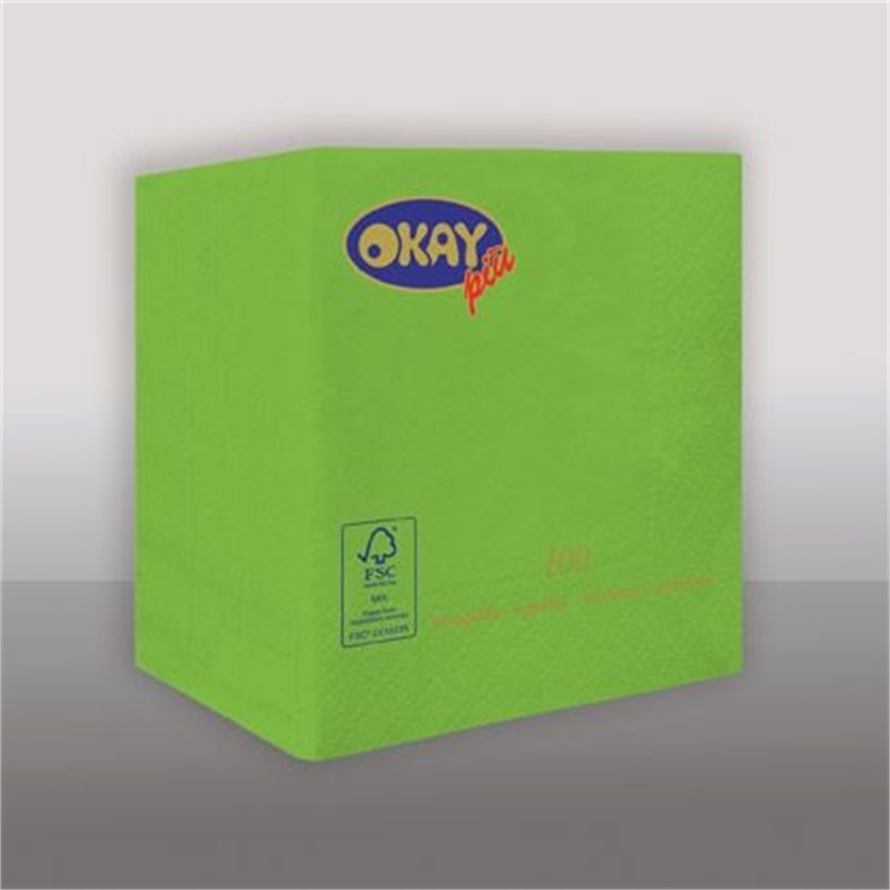 Tovaglioli OKAY Verde Mela 25x25 cm 100 pz