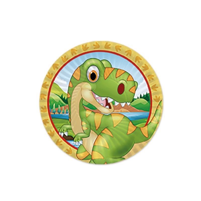 Piatti 18 cm Jurassic 8 pezzi - Dinosauri