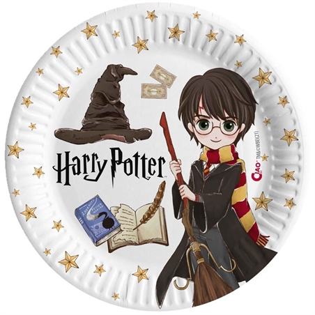 Piatti in carta 18 cm Harry Potter 8 pezzi