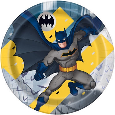Piatti in carta 23 cm Batman 8 pezzi